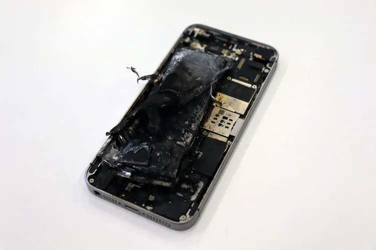 iPhoneの画面浮きを放置すると発火爆発する！すぐに修理すべき理由2